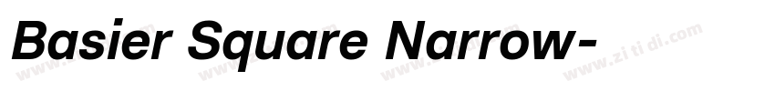Basier Square Narrow字体转换